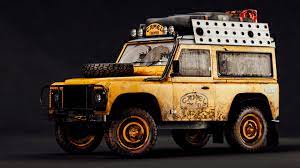 Camel trophy land rover d110. Artstation Land Rover Defender 90 Camel Trophy Tribute Sasa Lalic