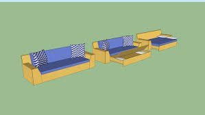 Futons & click sleeper sofas. Sleeper Sofa With Storage 3d Warehouse