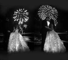 After Surviving 9 11 This Girl Chose To Sparkle And Shine And Light Up The World In A Dress Filled With Lights For Her 4th Of July Wedding Rainbow Light Bri