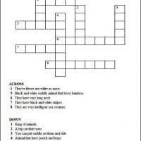 You could choose to have the main character be a lion or a rabbit, or an anteater. Animal Crossword For Kids