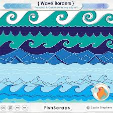 Background Ocean Floor Clipart Black And White Wave Border Clipart Water Border Image Beach Digital Art Etsy Clip Art Borders Clip Art Beach Clipart