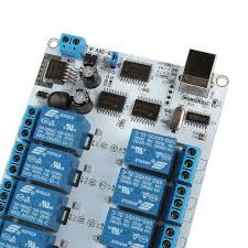 This is a simple and inexpensive 4 port spdt relay board (there are boards with more or less relays) that takes a digital signal (low). 16 Channel 9 36v Usb Relay Module Sainsmart Com