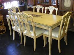 Pulaski Hand Painted Dining Table And 6 Chairs Painted Dining Table Painted Dining Room Table Contemporary Dining Sets