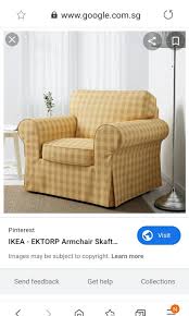 The cotton used in our covers comes from more sustainable sources, that means it's either recycled or grown with fewer resources. Armchair Cover Ikea Furniture Home Living Furniture Chairs On Carousell