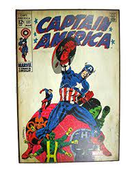 Silver Buffalo Marvel Comics Captain America Wood Wall Art 19 X 13 Be Sure To Check Out Captain America Comic Marvel Comics Wall Art Captain America Poster