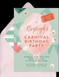 Include confetti and a personalized sticker with a fun message; Step Right Up For A Day Of Fun With These Carnival Theme Party Ideas