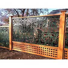 Acurio Latticeworks Tree Of Life 32 In X 4 Ft Black Vinyl Decorative Screen Panel 3248pvc Bk Tol T Decorative Screen Panels Decorative Screens Fence Design