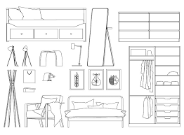 Minimal Furnitures Dwg Interior Design Sketches Minimal Furniture Interior Architecture Design
