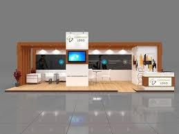 Exhibition Stall 3d Model 9x4 Mtr 3 Sides Open 3d Model Max 2 Exhibition Stand Exhibition Stall Exhibition