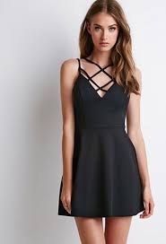 Strappy Fit Flare Dress Fit Flare Dress Fashion A Line Cocktail Dress