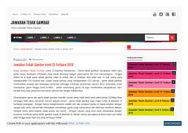 Maybe you would like to learn more about one of these? Pmbfinanse Blogspot Com 2017 07 Kunci Jawaban Tebak Gambar L By Yant Bastiant Issuu