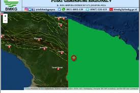 Wilayah dirasakan (skala mmi)ii tahuna. Bmkg Gempa 5 2 Magnitudo Guncang Boven Digoel Indonesiainside Id