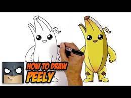 How To Draw Fortnite Peely Step By Step Youtube Cartooning 4 Kids Drawing Lessons For Kids Easy Drawings