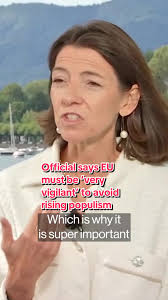#French #Secretary of State for #European Affairs Laurence Boone says the  #europeanunion “cannot keep pre-#Covid, pre-war” #fiscal rules as she  discusses steps needed to prevent the rise of #populism ...