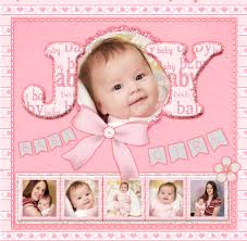 Baby Scrapbooking Layout Baby Girl Scrapbook Baby Scrapbook Pages Baby Shower Scrapbook