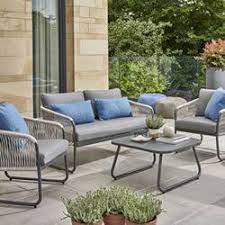 Kettler Kingston Lounge Sofa Set In Cream And Grey 731 25 Garden4less Uk Shop In 2021 Metal Garden Furniture Garden Sofa Set Kettler Garden Furniture