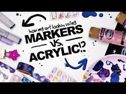 Illustrating The Same Thing With Acrylics And Then Markers Zenpop Youtube Drawing Wiff Waffles Drawing With Waffles Art Inspiration Drawing