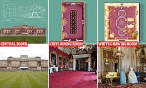 In measurements, the building is 108 metres long across the front, 120 metres deep (including the central quadrangle) and 24 metres high. Architects Design Detailed Floor Plans Of Buckingham Palace To Offer Look Inside Queen S Home Daily Mail Online