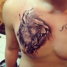 Chest Tattoo Designs For Men Lion Head Tattoos Chest Tattoo Men Mens Lion Tattoo