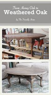 The Friendly Home Finishing From Honey Oak To Weathered Oak Oak Dining Room Set Diy Furniture Bedroom Oak Bedroom Furniture