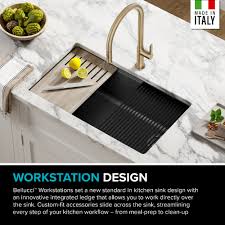 Our platform is highly secured with flexible payment options like pay on delivery, debit card payment and bank transfer. Kraus 33 Workstation Granite Composite Kitchen Sink In Black Directsinks