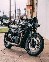 Nick Bartels On Instagram Happy Front End Friyay Caferacer Motorcycles Triumphboneville Trium Triumph Motorbikes Cafe Racer Motorcycle Brat Bike