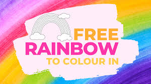 Each of the aspects of the template has been defined by numbers so that. Free Rainbow To Colour In Paper Craft Download