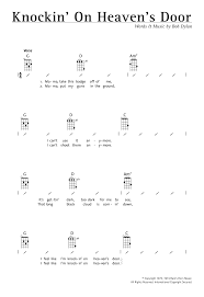 Because dylan's and their version is different. Knockin On Heaven S Door Sheet Music Bob Dylan Ukulele Chords Lyrics