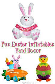 Don't be fooled by the scale of the photo, this inflatable is actually four feet high. Easter Outdoor Inflatable Decorations In 2020 Easter Outdoor Inflatable Decorations Easter Yard Decorations