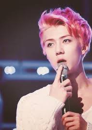 Exo Sehun Kpop Hair Pink Hair Sehun
