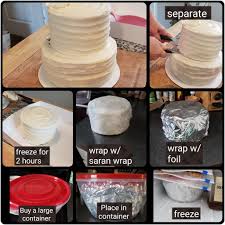 I Took Pictures Of The Process We Took To Freeze The Top Of A Wedding Cake To Enjoy Next Year I Hope It Helps Kris The Wedding Cakes Frozen Cake