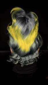 This Thunder And Lightning Hair Color Is A Nor Easter In A Dye Job Hair Color Silver Hair Color Creative Hair Color