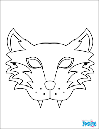 Masques A Colorier Masque De Loup Masque Loup Coloriage Coloriage Masque