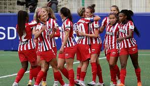 Real betis fem, eibar fem, rayo vallecano fem, real madrid fem, sevilla fc fem, deportivo abanca fem, sporting huelva fem, logroño fem, madrid cff fem, atlético fem, santa teresa fem, valencia fem, udg tenerife fem, barcelona fem. Van Dongen Firmo La Victoria Del Atletico Ante El Eibar