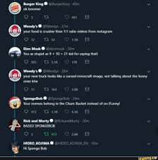Five guys burgers & fries. Burger King Ok Boomer Wendy S Wendys 37m Your Food Is Crustier Than 1 1 Ratio Videos From Instagram Od 12 Tl 53 Wk Elon Musk Elonmusk 300 21 Kid For Saying That E