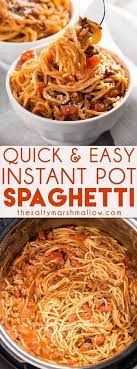 Instant Pot Spaghetti The Salty Marshmallow Recipe Instant Pot Recipes Chicken Instant Pot Recipes Easy Instant Pot Recipes