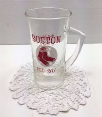 Rare Vintage Estate Glass Beer Mug Boston Red Sox 1967 American League Champs Glass Beer Mugs League Champs American League