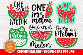 Download One In A Melon Svg Bundle Watermelon Svg Summer Quotes Svg 720403 Cut Files Design Bundles