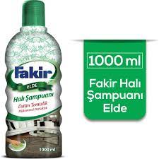 Evimizin vazgeçilmez eşyalarından birisi olan halılar en çok kirlenen eşyaların başında geliyor. Fakir Hali Sampuani Elde 1000 Ml Fiyati Taksit Secenekleri