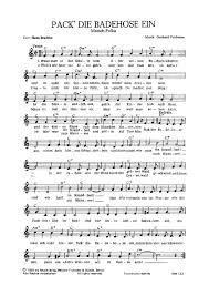 (latein) quare dormis, o iacobe, etiam nunc, etiam nunc? Pack Die Badehose Ein Gesang Akkorde Conny Froboess Noten Fur Schlager Oldies Und Evergreens Zum Downloaden Und Drucke Gitarre Lieder Noten Ukulele Lieder