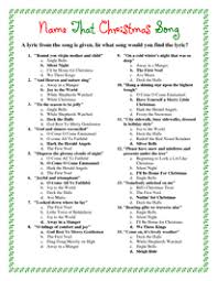 Printable Christmas Song Answers Christmas Charades Christmas Song Trivia Christmas Trivia