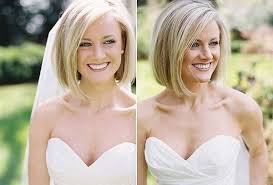 Bob Hairstyle With Veil Not Stacked I Think Is Better Not Angled Short Wedding Hair Best Wedding Hairstyles Wedding Hairstyles