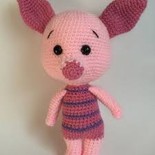 PDF Pattern-crochet Amigurumi Pig Pattern Digital Download in English Cute  Crochet Pattern winnie the Pooh