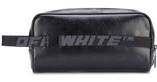Check spelling or type a new query. Off White C O Virgil Abloh Leather Industrial Strap Wash Bag In Black For Men Lyst