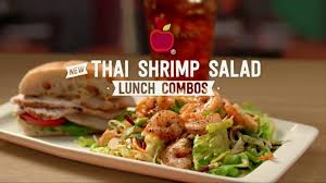 Pour dressing over salad and waaala! Applebee S Thai Shrimp Salad Tv Commercial Better Choices Ispot Tv