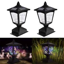 Check spelling or type a new query. Buy Solar Post Lights Outdoor Solar Lamp Post Light For Fence Deck Patio Bunee Led Waterproof Solar Pillar Lights Led Gate Lantern Light For 4x4 Wood Posts Garden Pathway 2 Pack Multi Colored