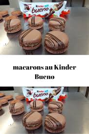 Une Recette Simplissime Pour Faire Des Macarons Au Kinder Bueno Recettes Du Monde En 2020 Recette Macaron Recette Macaron
