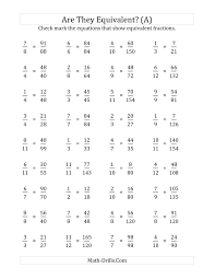 For example, 2/3 + 5/4 = 8/12 + 15/12 = 23/12. Equivalent Fractions Sixth Grade Fraction Worksheetsall The Games On 1 Page Toggle Diyfree