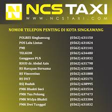 Meskipun hal ini sepertinya remeh, mungkin banyak dari kita yang bingung ketika mendapat nomor. Nomor Telepon Penting Di Kota Singkawang Ncstaxi Com Ncs Taxi Singkawang Pontianak Bandara Kalimantan Barat