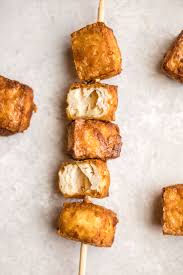 A simple blend of the tofu with water, maple syrup, cocoa powder, oil, and vanilla is combined with the dry ingredients, poured into a pan, and baked until set. The Easiest Crispy Tofu Recipe Only 3 Ingredients From My Bowl